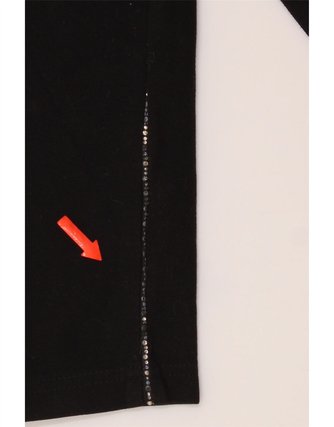 Marks & Spencer Damen Crop Leggings UK 8 Small Schwarze Viskose