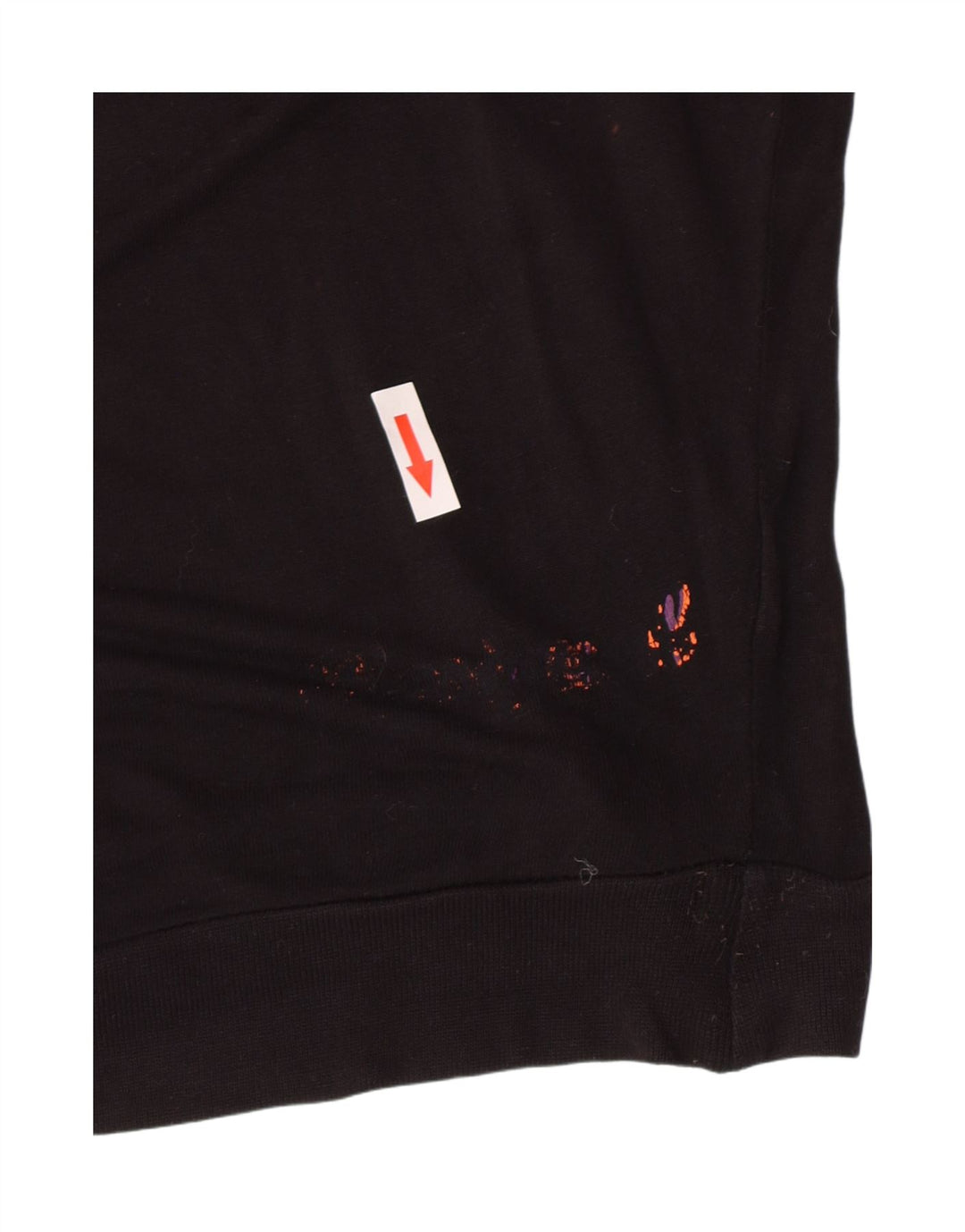 Desigual Damen-Bluse mit Fledermausärmeln, UK-Gr. 46, groß, schwarz, geblümt