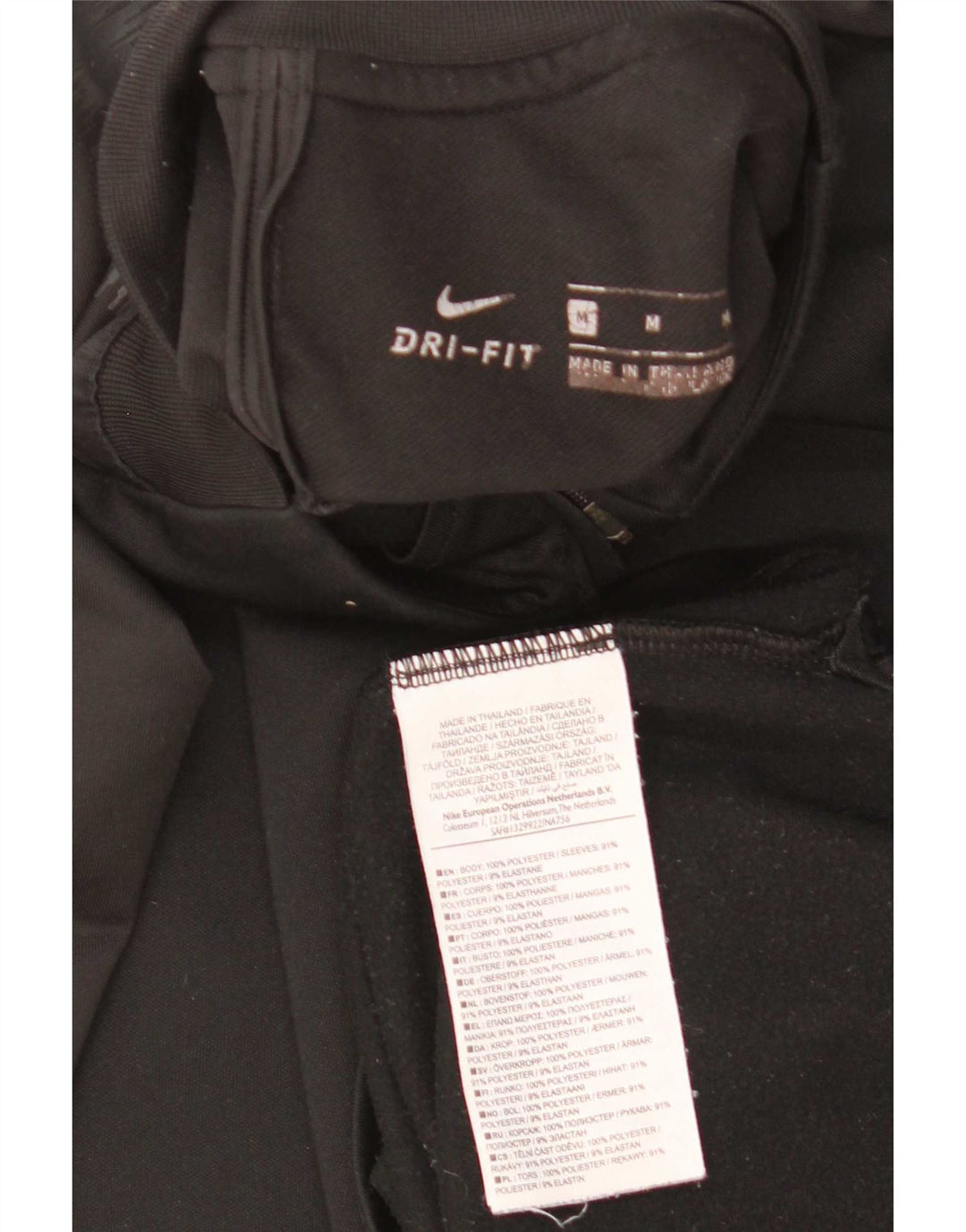 Nike Herren Dri Fit Graphic Pullover-Trainingsanzug-Oberteil, Mittelschwarz, Farbblock