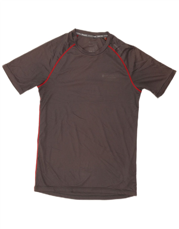 MOUNTAIN WAREHOUSE Herren-T-Shirt-Oberteil, klein, grau kariert