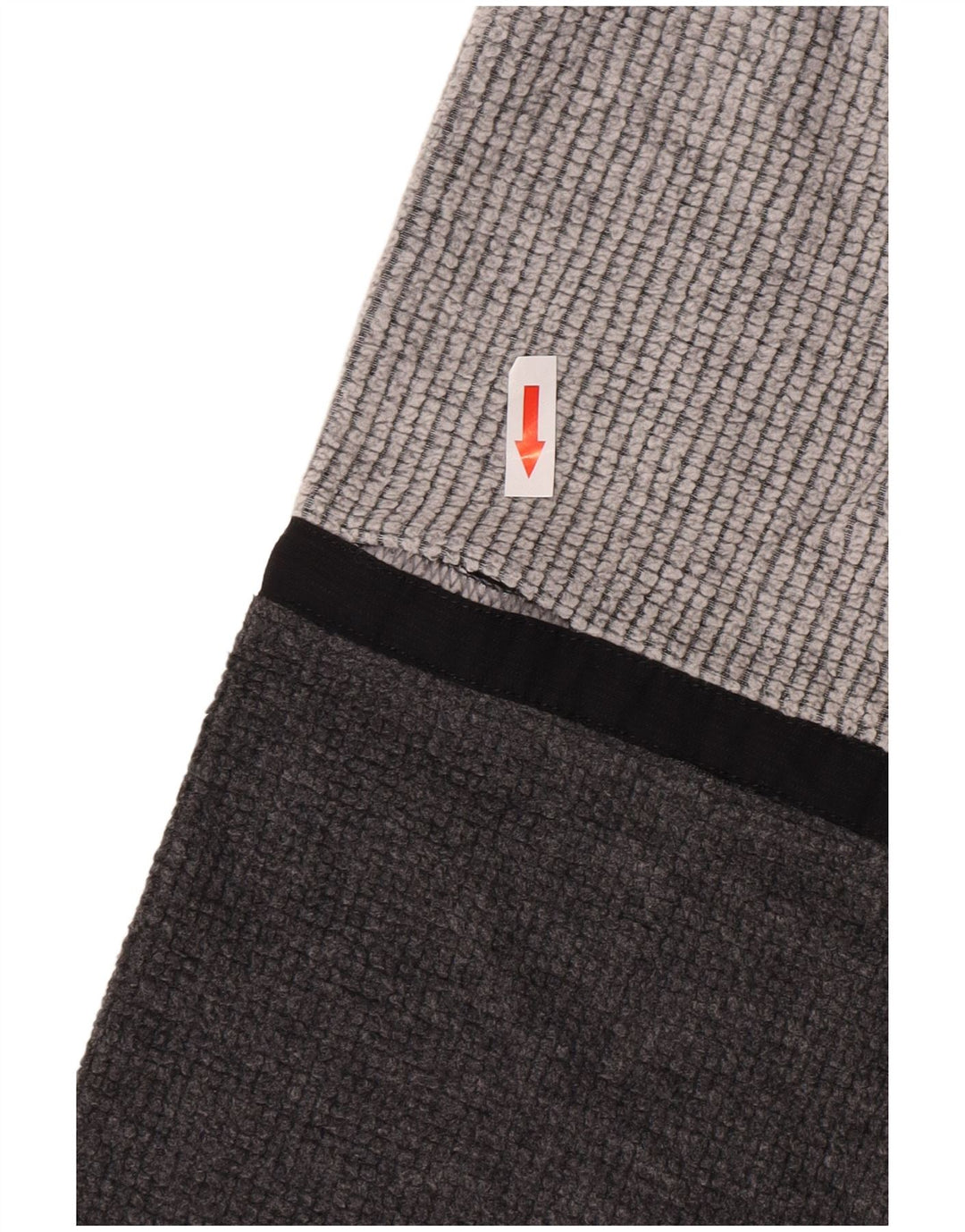 MC Kee's Herren-Fleecepullover mit Reißverschluss am Hals, XL, graues Farbblock-Polyester