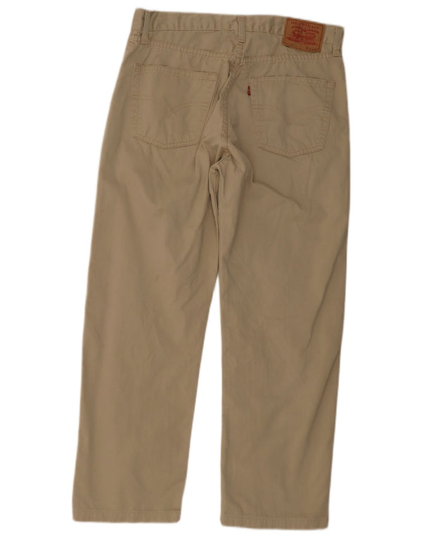 Levi's Herren 551 Straight Casual Hose W36 L28 Beige Baumwolle