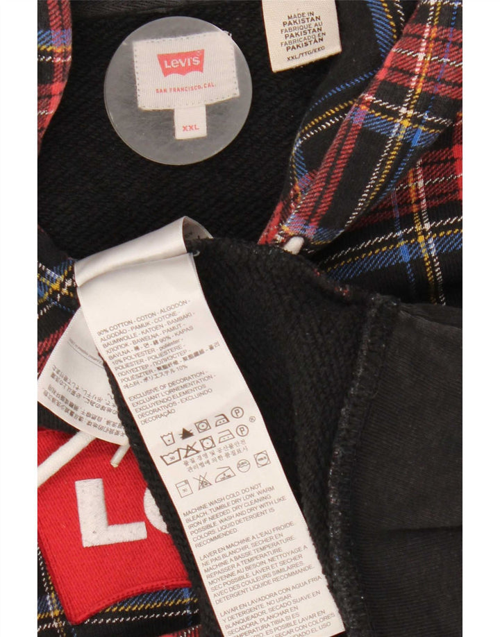 Levi's Herren-Kapuzenpullover mit Grafik, 2XL, mehrfarbig, kariert, Baumwolle