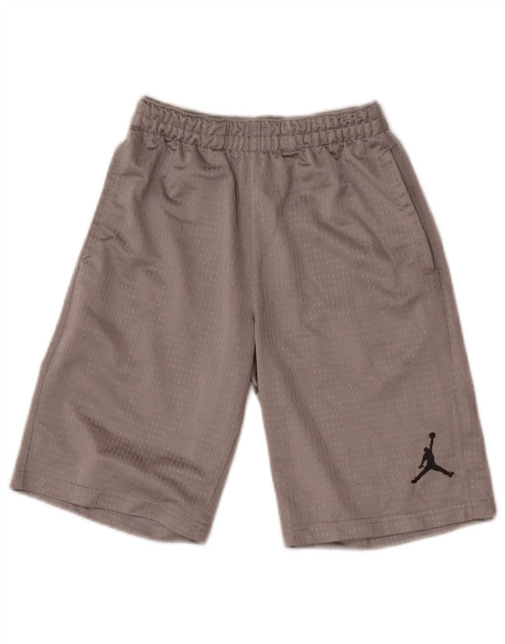 Jordan Sportshorts für Jungen, 8–9 Jahre, Größe S, graues Polyester