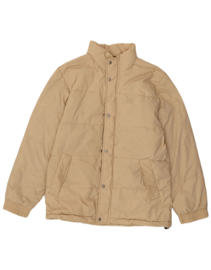 SERGIO TACCHINI Herren Wattierte Jacke UK 36 Small Beige Polyester