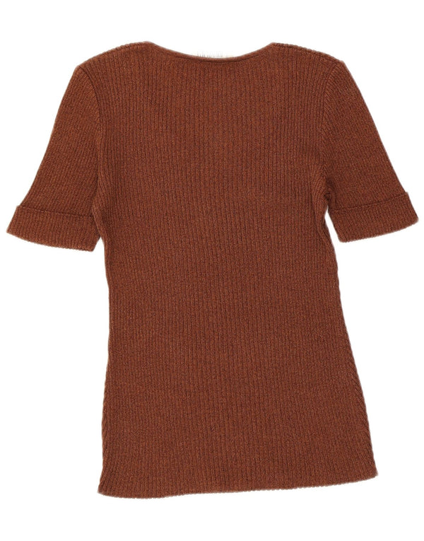 Innocenti Damen Bluse Top UK 10 Small Braun