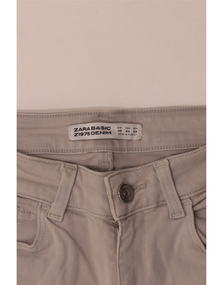 Zara Damen Skinny Jeans EU 38 Small W28 L30 Grau