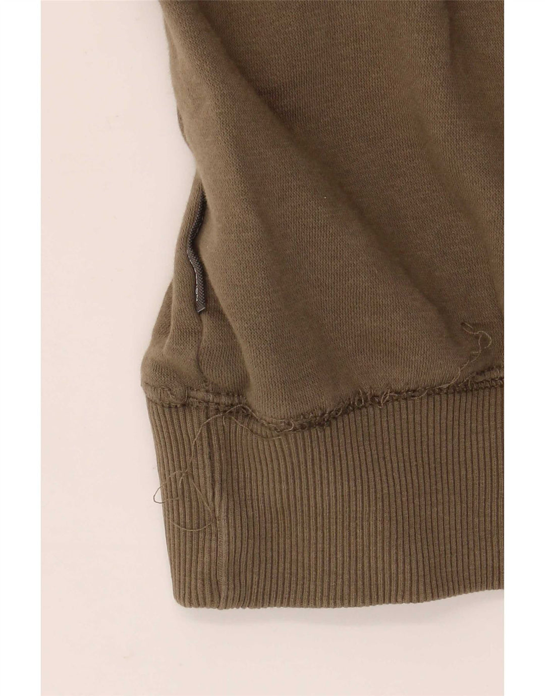 French Connection Herren-Kapuzenpullover aus mittlerer Khaki-Baumwolle