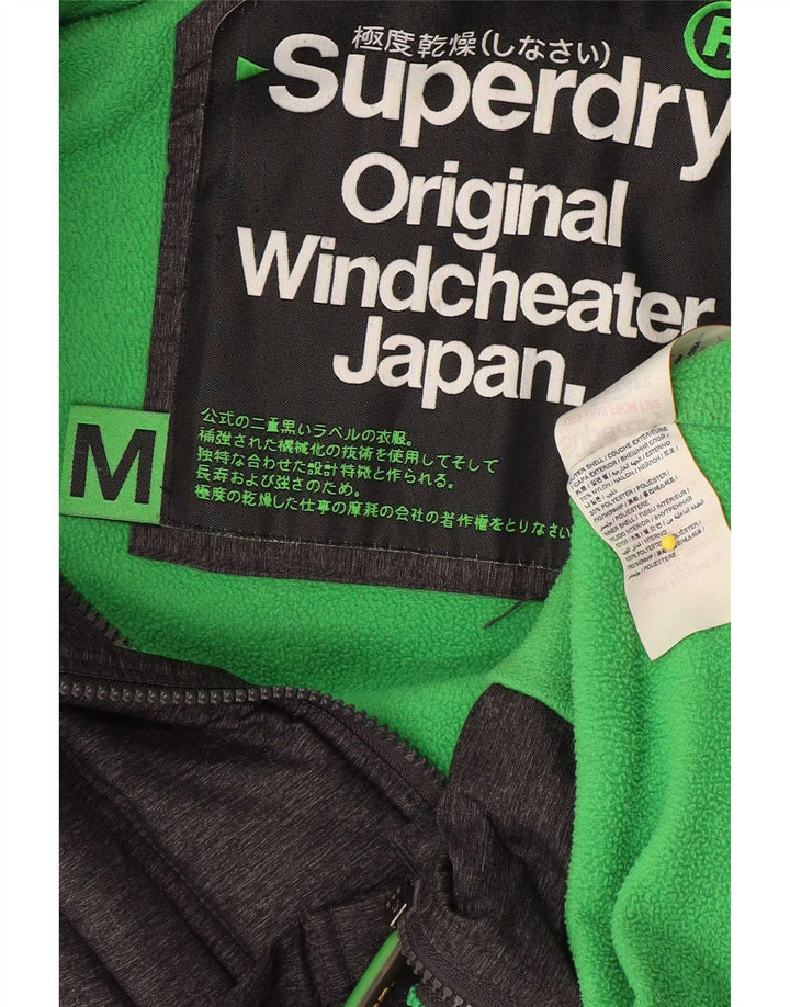 Superdry Herren Windcheater Windjacke UK 38 Mittelgrau meliert