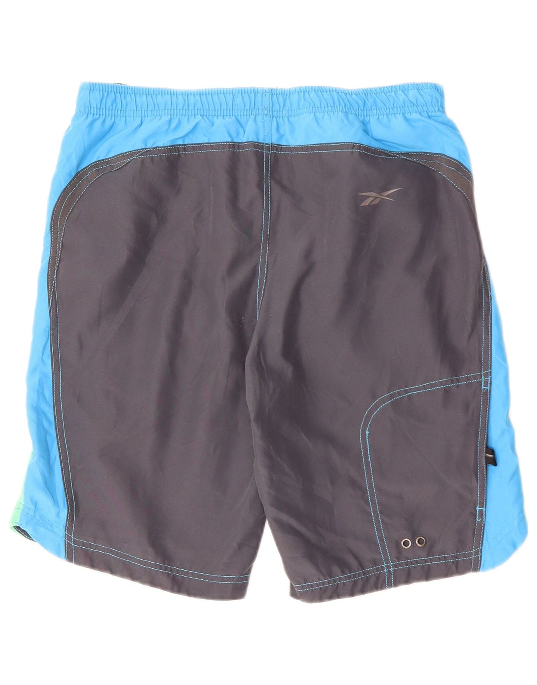 REEBOK Herren-Badeshorts mit Grafik, XS, Grau, Farbblock