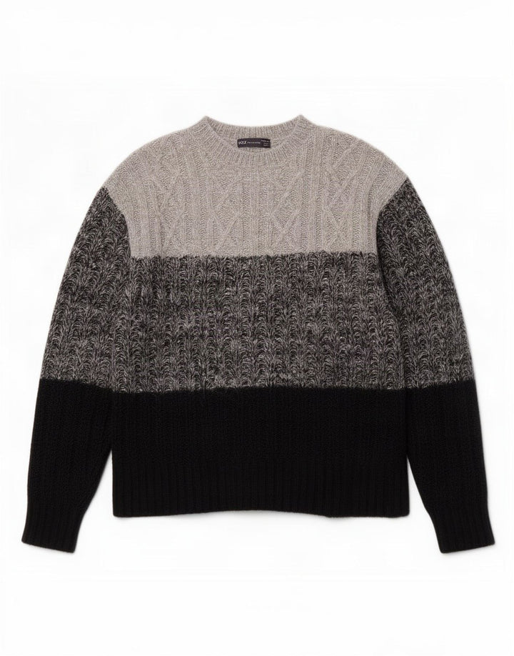 Marks & Spencer Damen Pullover mit Rundhalsausschnitt, UK 14, Mittelgrau