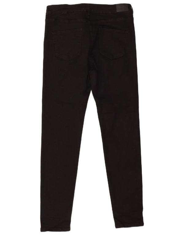 Hobbs Damen Skinny Jeans UK 14 Large W34 L30 Schwarze Baumwolle