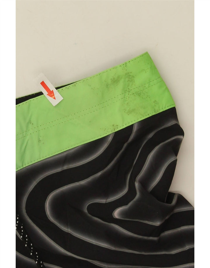 Billabong Herren-Badeshorts, großes, schwarzes, geometrisches Polyester