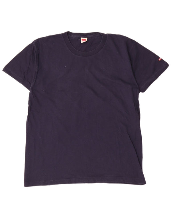 Levi's Herren-T-Shirt-Oberteil, groß, marineblau, Baumwolle