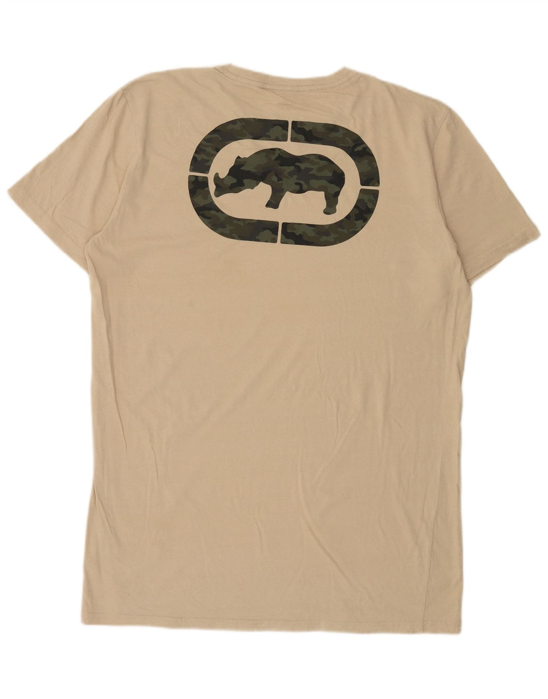 Ecko Unltd Herren Grafik T-Shirt Top XL Beige Baumwolle