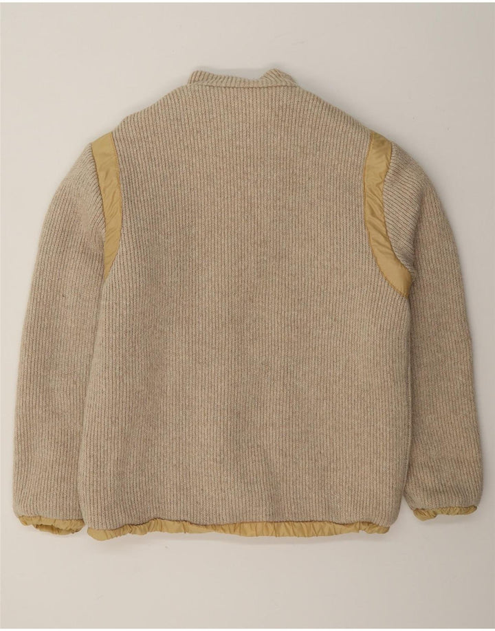 Vintage Herren Wende-Bomberjacke UK 36 Small Beige