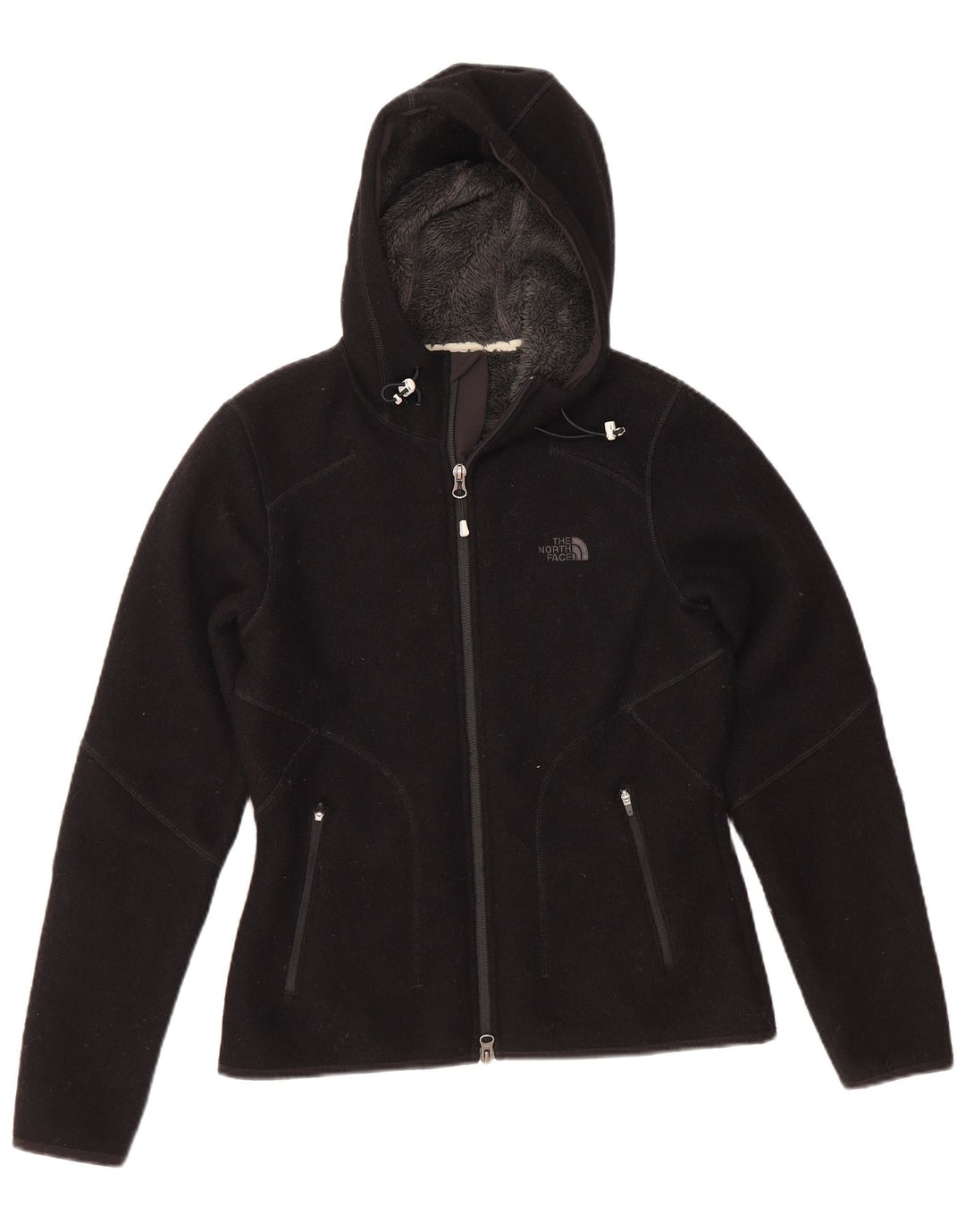 THE NORTH FACE Damen-Trainingsanzug mit Kapuze, Jacke, Gr. 10, Größe S, Schwarz