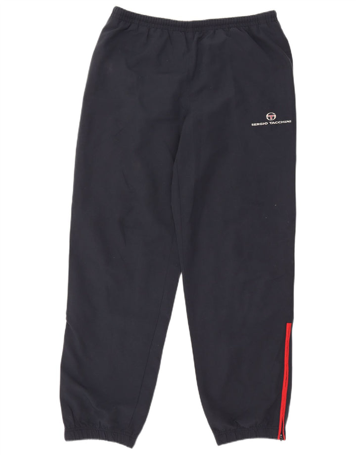 Sergio Tacchini Herren-Trainingshose, Jogginghose, groß, marineblau, Polyester