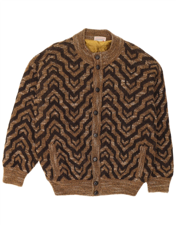 Rodrigo Herren Strickjacke XL Braun Geometrisch
