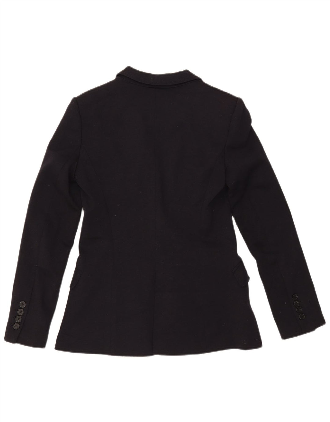 Zara Damen 1-Knopf-Blazerjacke UK 10 Small Schwarz Polyester