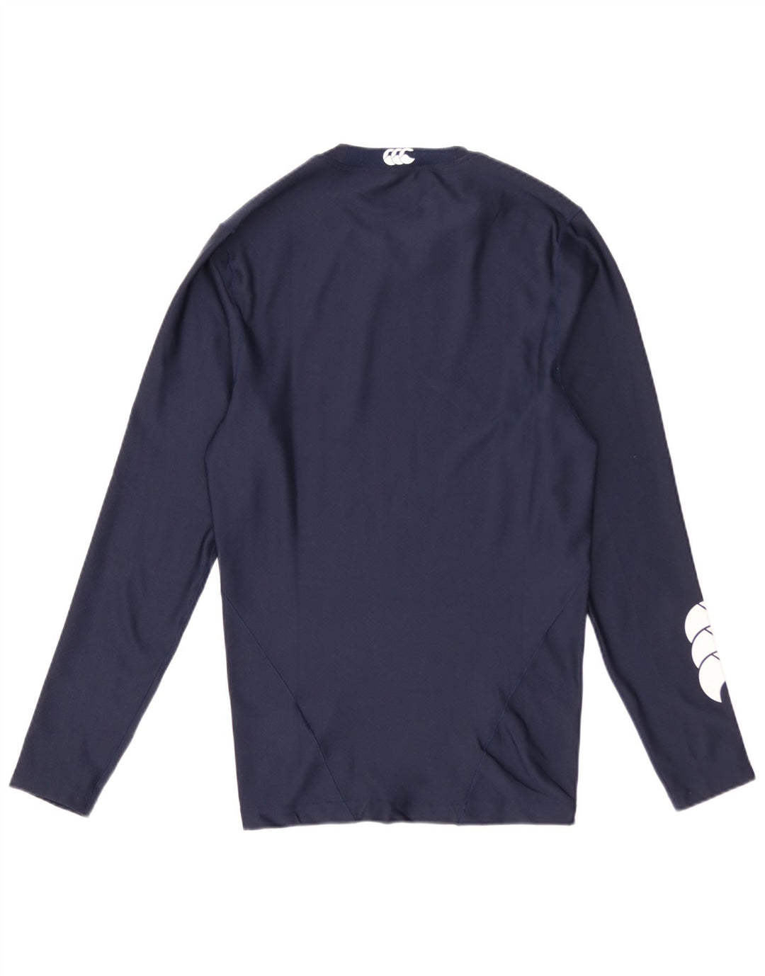 Canterbury Herren Grafik-Top, langärmelig, klein, marineblau, Polyester