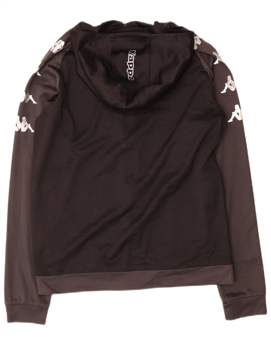 Kappa Herren Lewes Graphic Trainingsanzug-Top-Jacke, Mittelschwarz, Farbblock