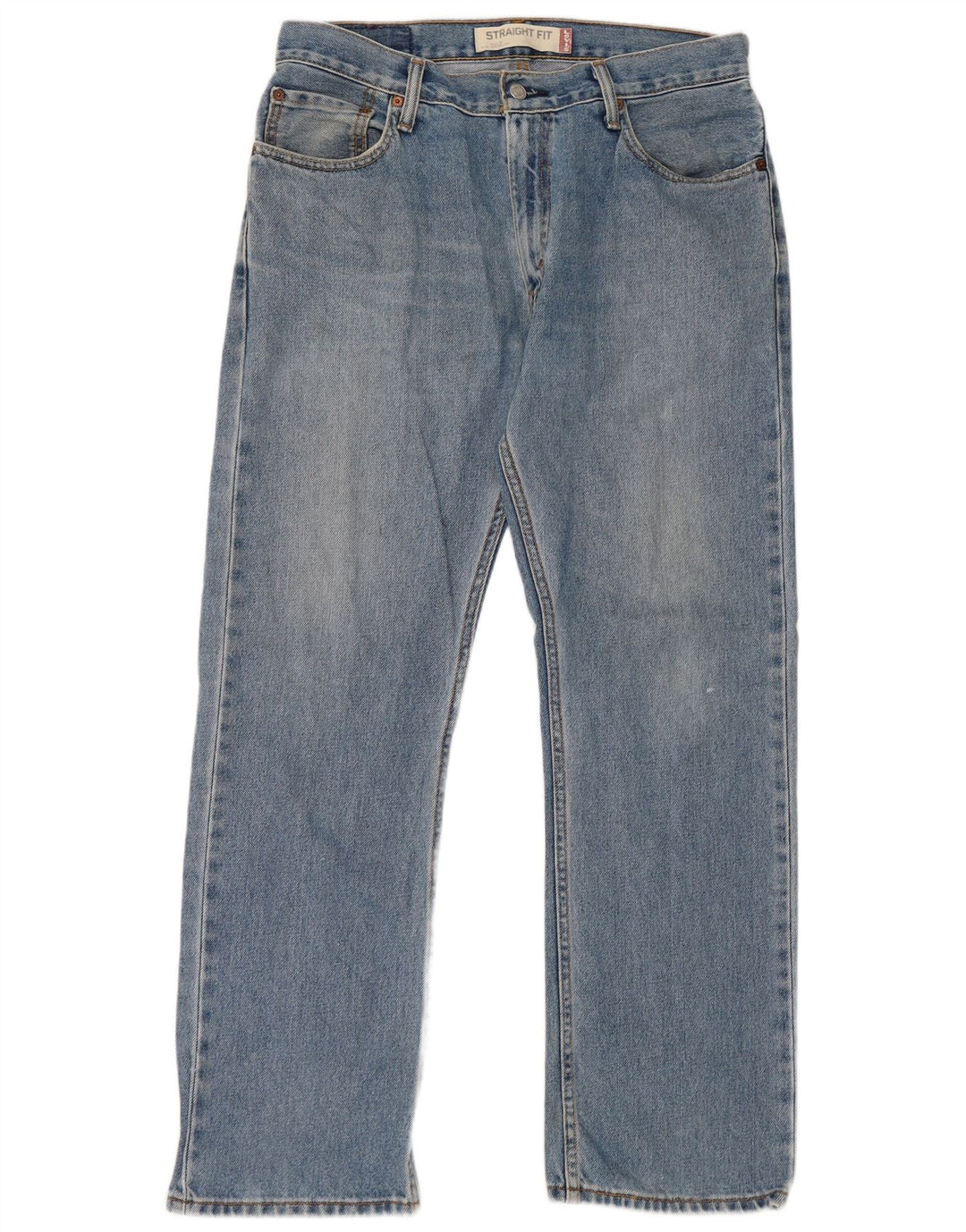 Levi's Herren 505 Straight Jeans W33 L30 Blaue Baumwolle