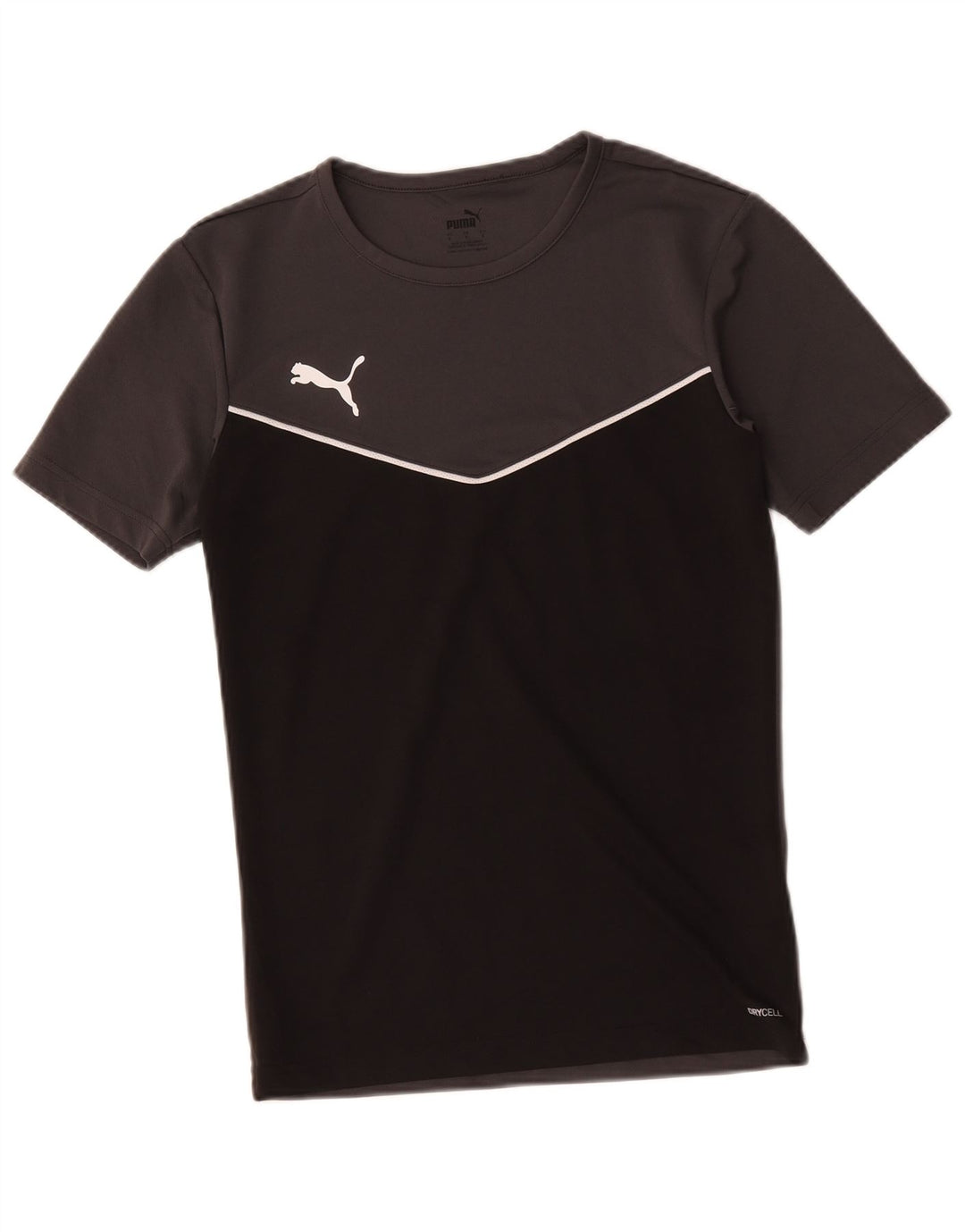 Puma Herren T-Shirt Top Small Schwarz Colourblock Polyester