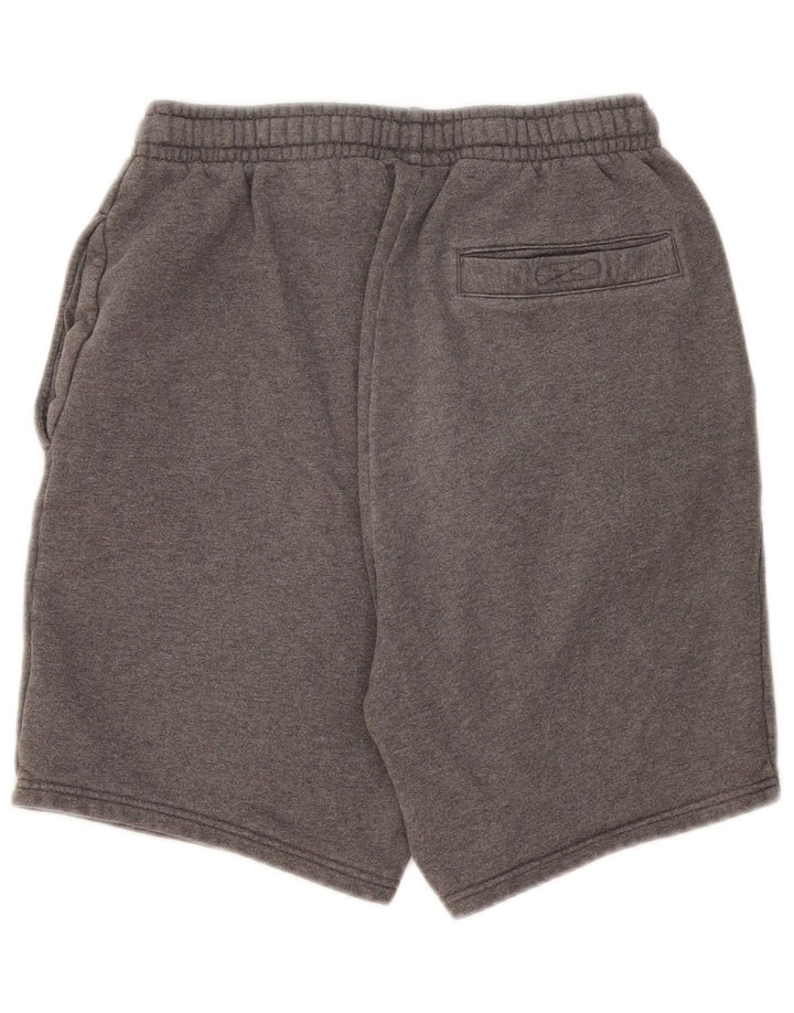 Lacoste Herren-Sportshorts, Größe 4, mittelgrau gefleckte Baumwolle