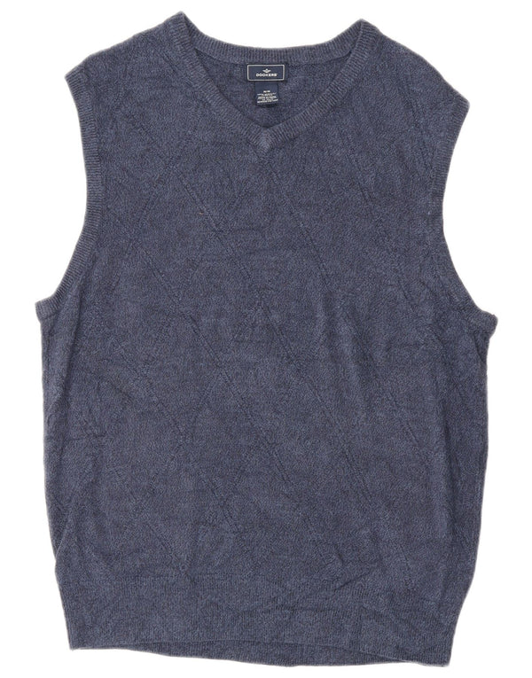 Dockers Herren-Tanktop, mittelgroß, marineblau geflecktes Acryl