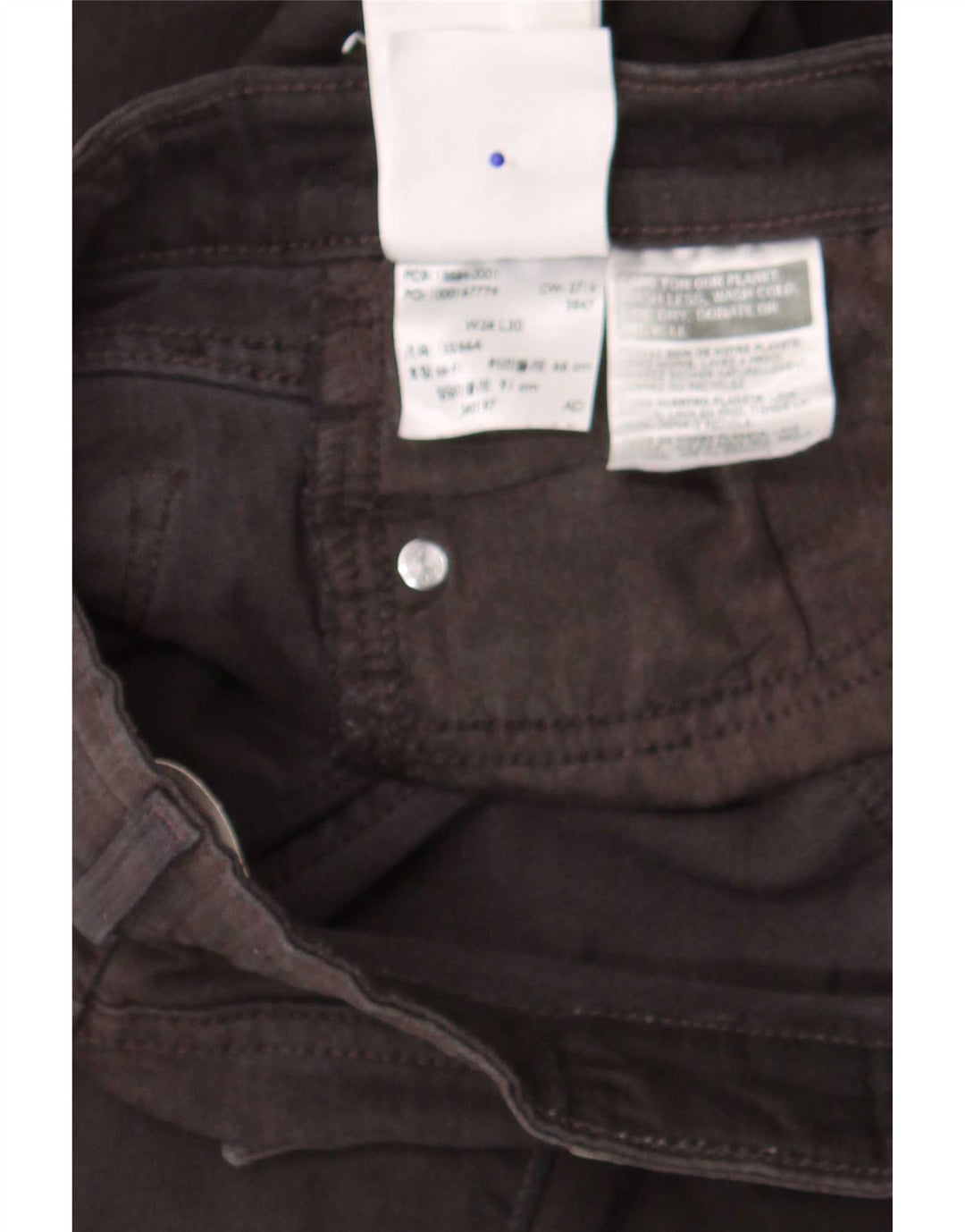 Levi's Damen 712 Slim Jeans W26 L30 Schwarze Baumwolle