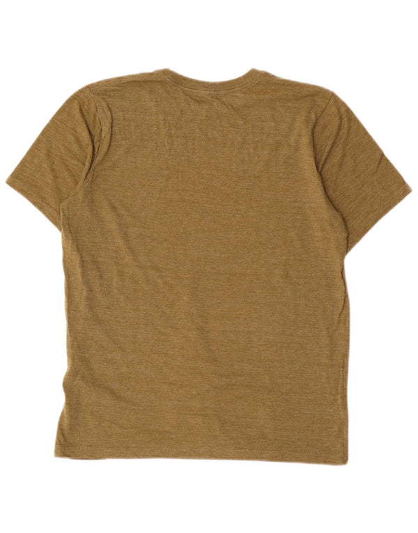 The North Face Womens Loose Fit Graphic T-Shirt Top UK 6 XS Khaki Polyester