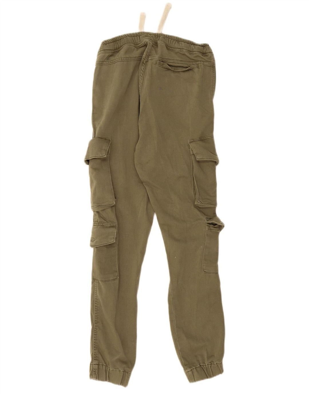 Zara Herren-Jogger-Cargohose, Größe S, W30, L28, Khaki, Baumwolle, Armee