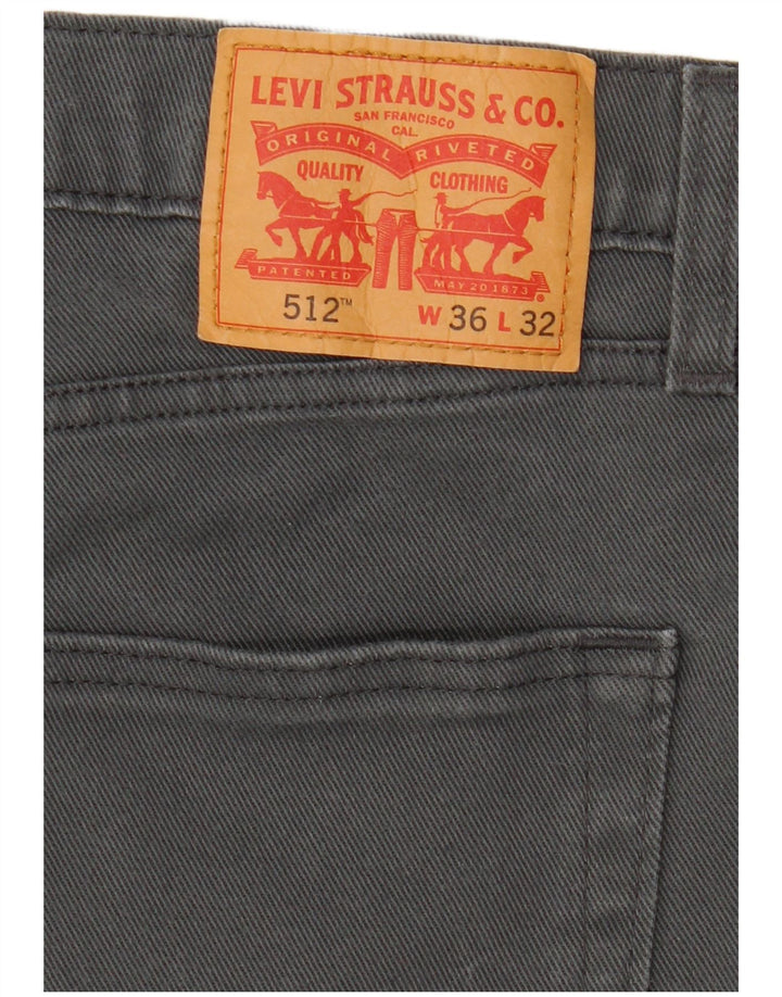 Levi's Herren 512 Slim Tapered Jeans W36 L32 Grau