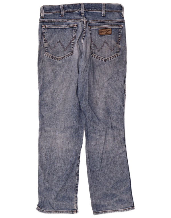 Wrangler Herren Texas Stretch Straight Jeans W34 L30 Blaue Baumwolle
