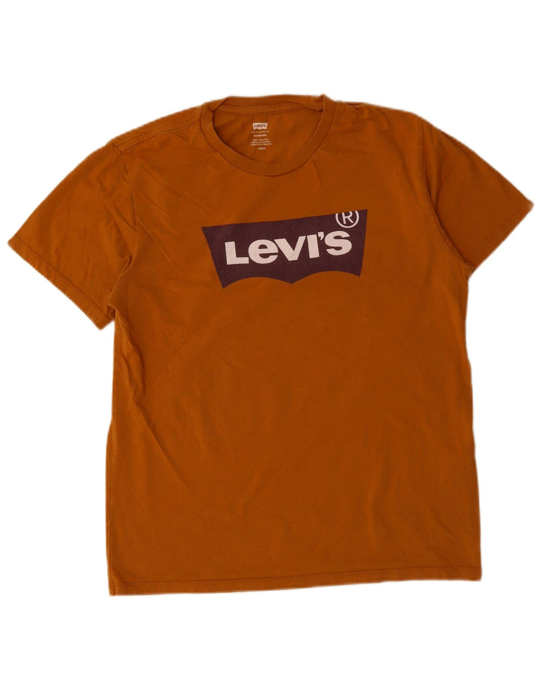 Levi's Herren-T-Shirt mit Standard-Passform aus mittelbrauner Baumwolle
