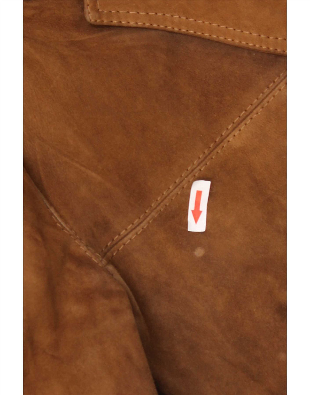 Vintage Herren 3-Knopf-Wildleder-Blazerjacke UK 40 Großes braunes Leder