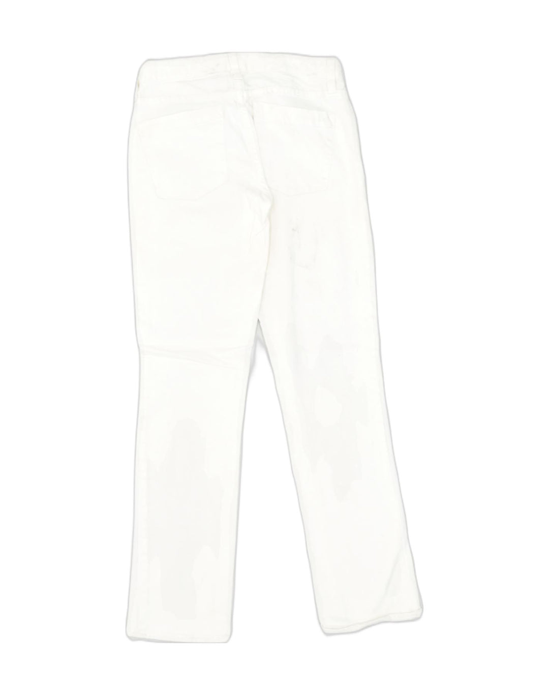 J. CREW Womens Matchstick Low Waist Casual Trousers W27 L30 White Cotton | Vintage J. Crew | Thrift | Second-Hand J. Crew | Used Clothing | Messina Hembry 
