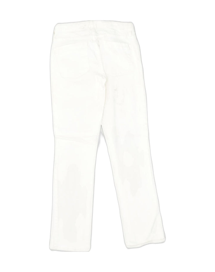 J. CREW Womens Matchstick Low Waist Casual Trousers W27 L30 White Cotton | Vintage J. Crew | Thrift | Second-Hand J. Crew | Used Clothing | Messina Hembry 