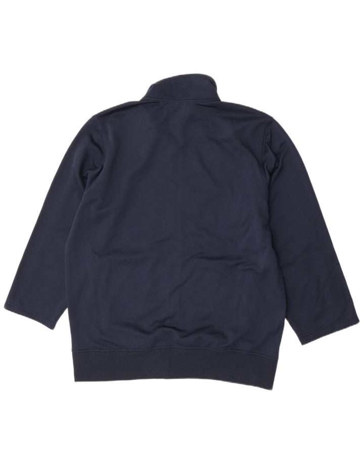Diadora Herren-Trainingsanzug-Oberteil, große Jacke aus marineblauem Polyester