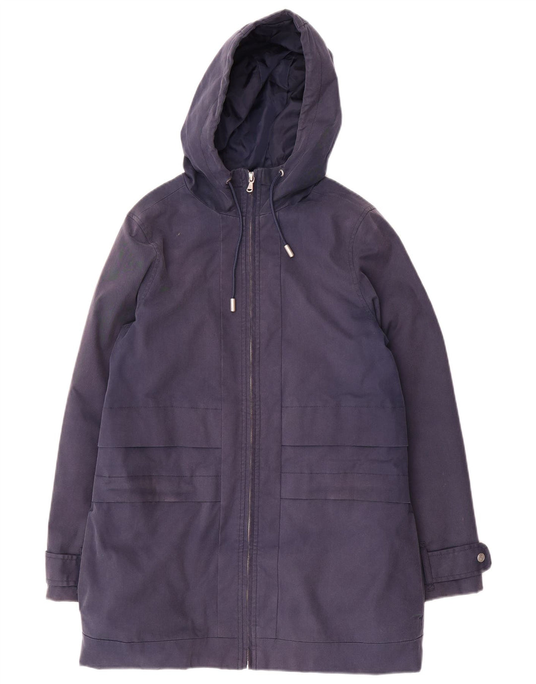 Crew Clothing Damen-Parka mit Kapuze, übergroß, Gr. 10, Marineblau