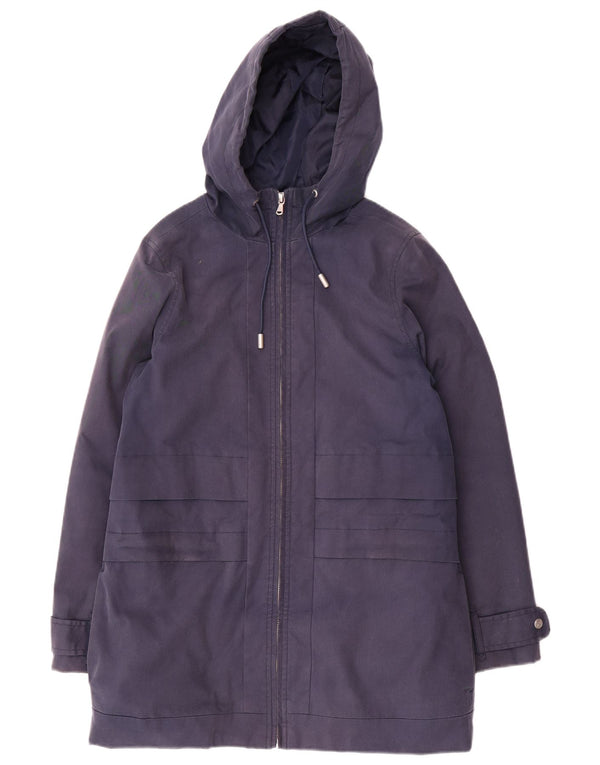 Crew Clothing Damen-Parka mit Kapuze, übergroß, Gr. 10, Marineblau