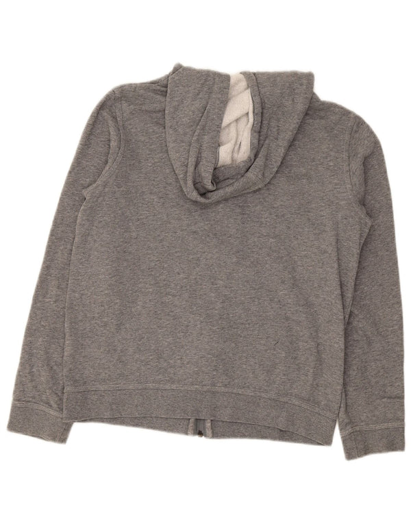 Nike Jungen-Kapuzenpullover mit Standard-Passform und Reißverschluss, 13–14 Jahre, XL, graue Baumwolle