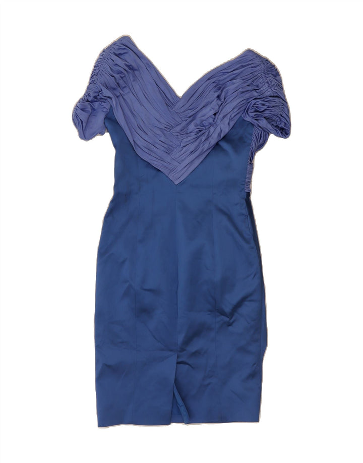 KAREN MILLEN Womens Bodycon Dress UK 12 Medium Blue Vintage Karen Millen and Second-Hand Karen Millen from Messina Hembry 