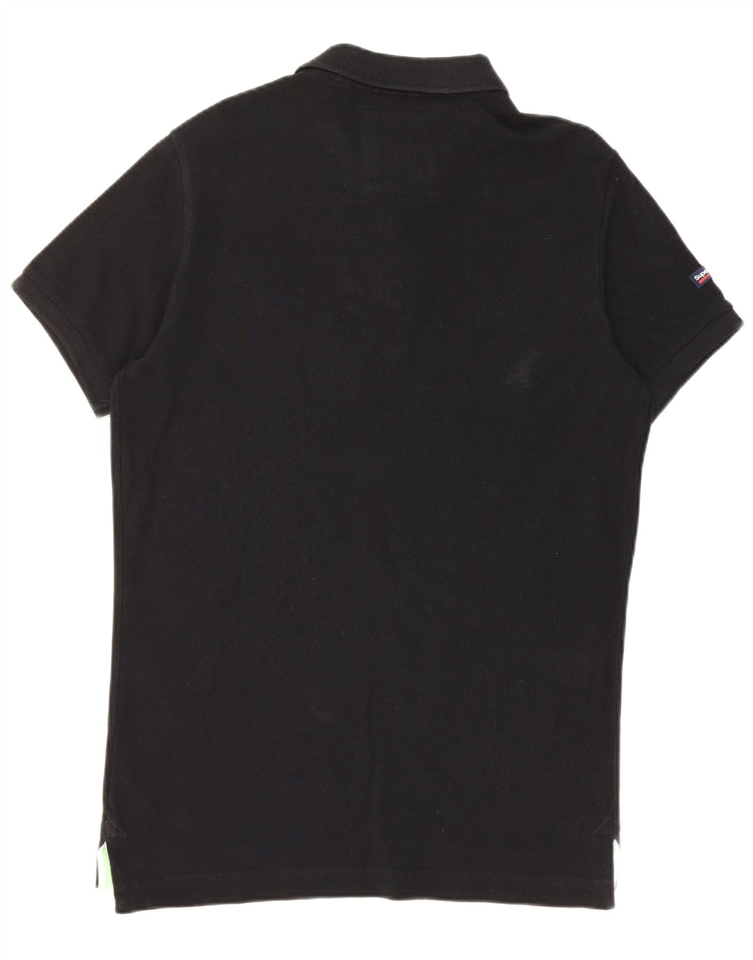 Superdry Herren-Poloshirt, große schwarze Baumwolle