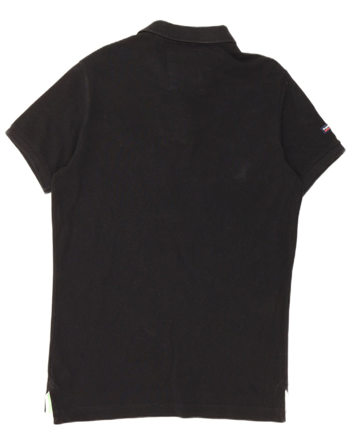Superdry Herren-Poloshirt, große schwarze Baumwolle
