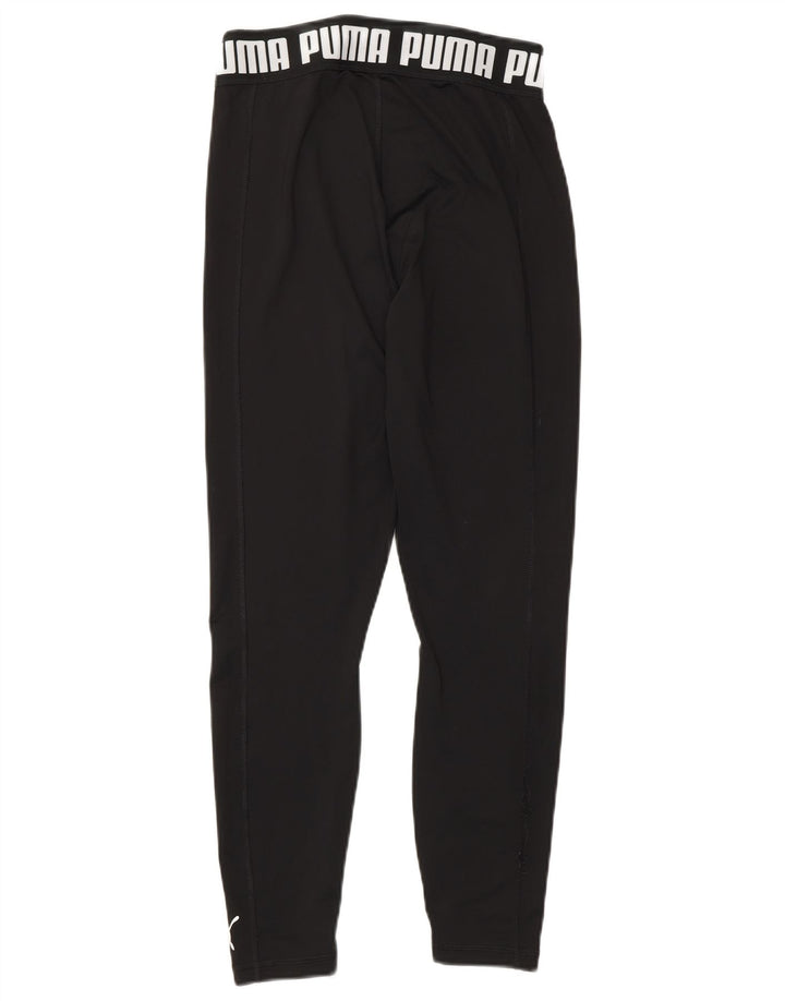 PUMA Damen Graphic Leggings UK 10 Small Schwarz Polyester