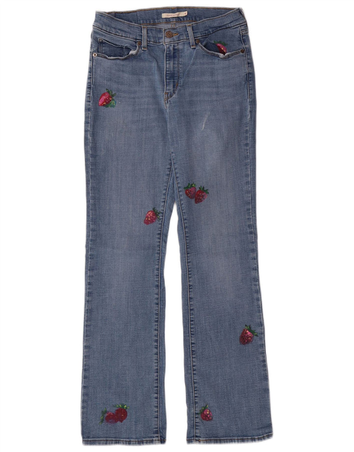 Levi's Damen-Bootcut-Jeans mit Grafik, US 8, Mittel, W29, L32, Blau, klassisch