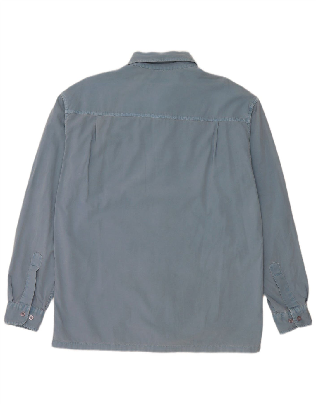 WRANGLER Herrenhemd, groß, aus blauer Baumwolle