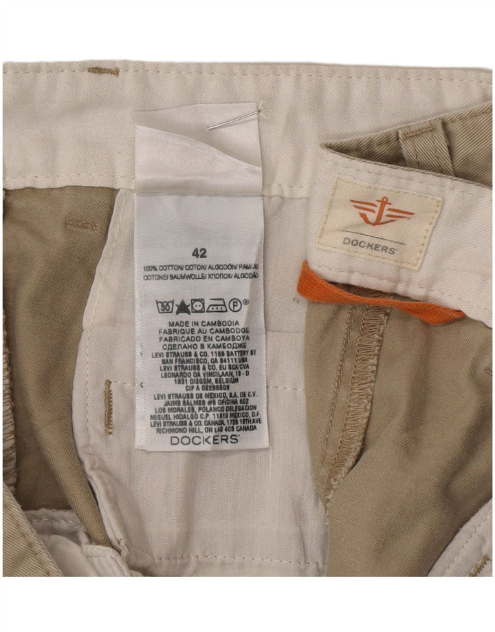 Dockers Herren Cargoshorts W42 2XL Beige Baumwolle